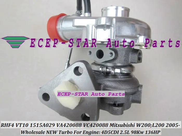 Турбокомпрессор RHF4 VT10 1515A029 VA420088 VB420088 турбо зарядное устройство для Mitsubishi W200 L200 KB_T