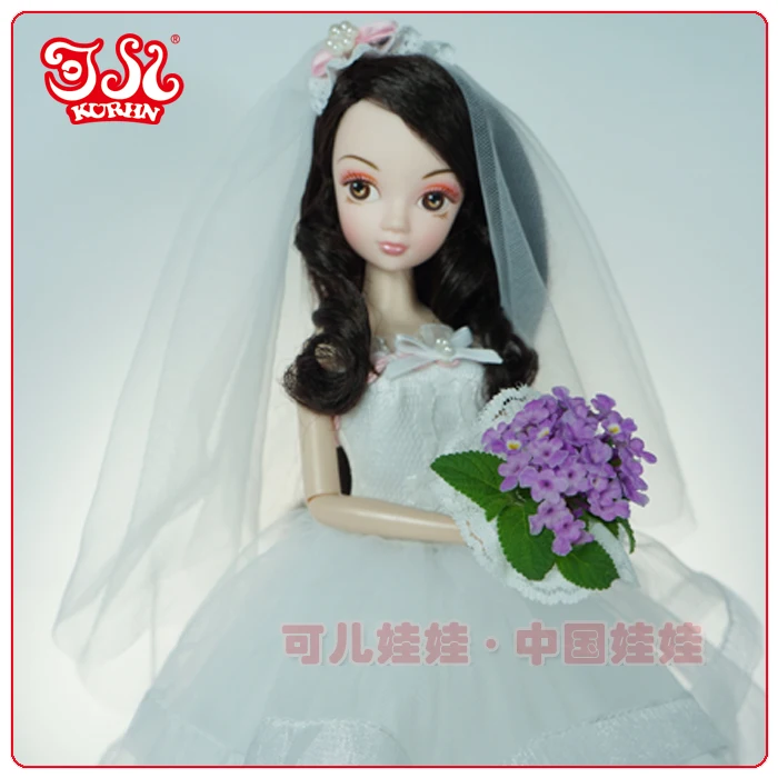 Свадебный подарок свадебное платье Модная кукла Kurhn Кукла-цветочный невесты #9096 |