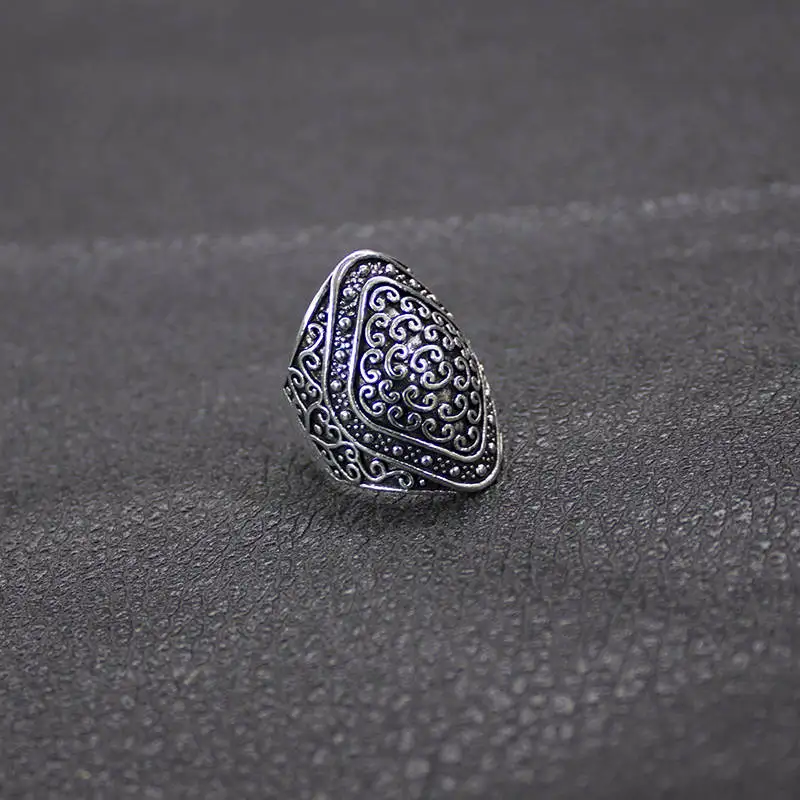 Новое поступление винтажные полые женские кольца серебряного цвета 20 шт./лот