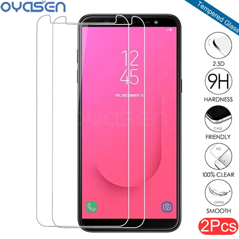 2 шт./лот закаленное стекло для Samsung Galaxy J3 J4 J5 J6 J7 J8 Plus 2018 Взрывозащищенная защитная