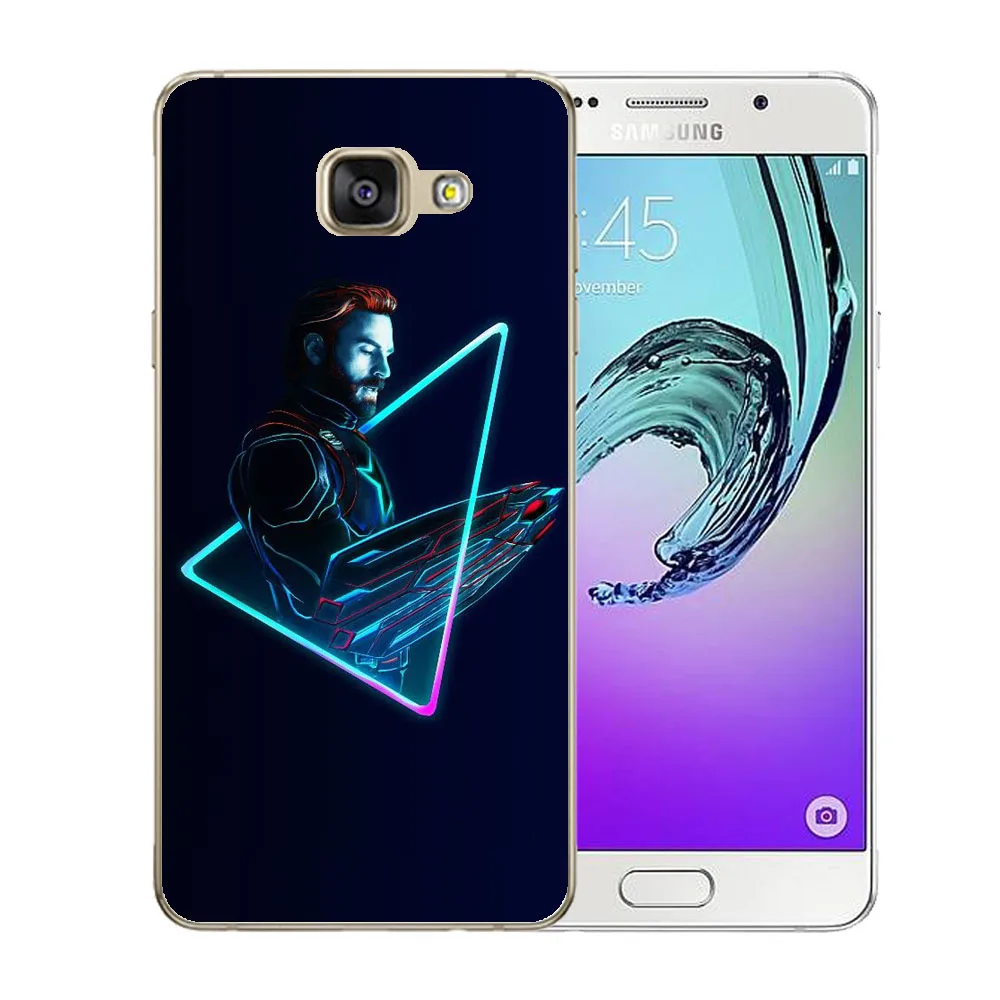 Чехол для Samsung Galaxy A3 A5 A7 2015 2016 2017 чехол Cool Heros Avengers Marvel прозрачный мягкий ТПУ задней