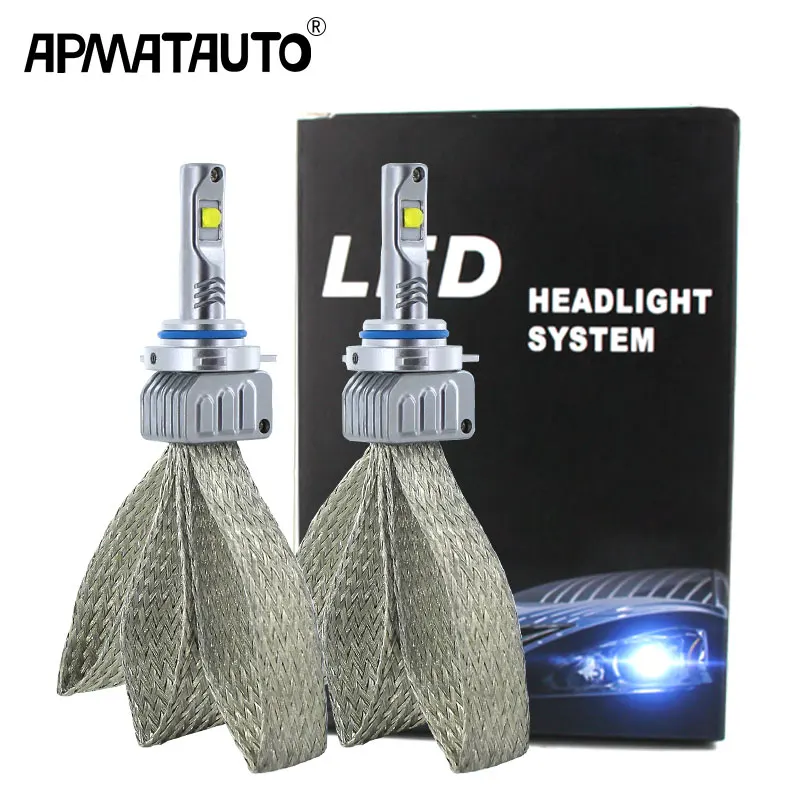 Комплект из 2 предметов Plug& Play H7 Автомобильный светодиодный светильник h4 h8 h11 HB3 HB4 9006 9012 9005 H16(Япония) для XHP50 чипы 9000lm 12V Автомобильные фары светильник лампочка
