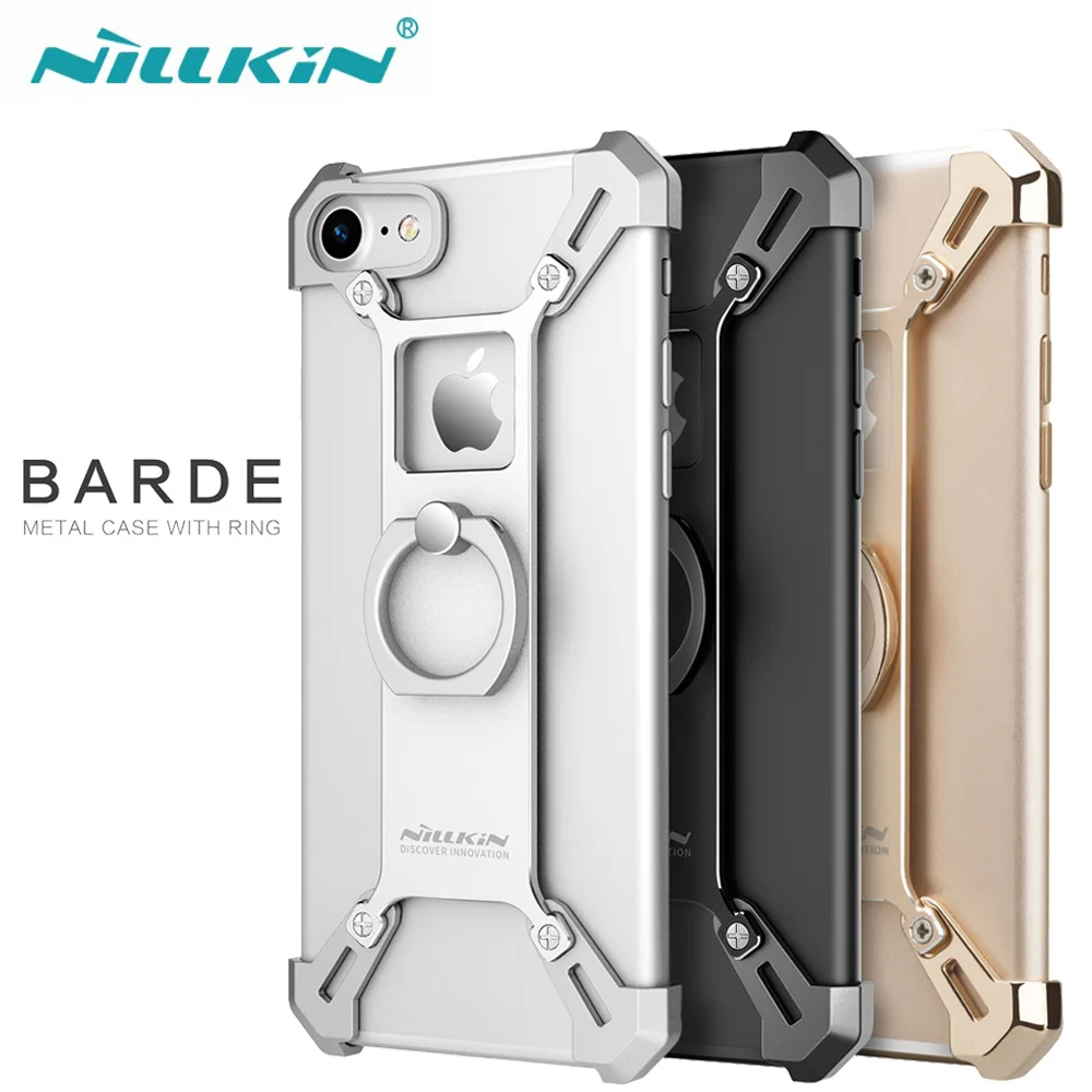 Nilkin для iPhone 6 6s 7 чехол NILLKIN Barde с металлическим покрытием бампер крышка с подставкой кольцо держатель для Apple iPhone 6 6s 7 Plus