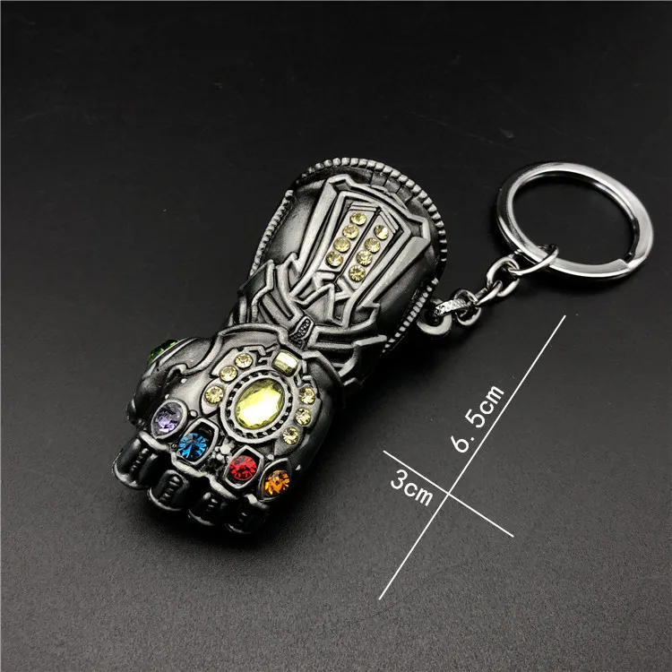 Marvel Avengers 4 Infinity War брелок танос перчатка Модель брелок для ключей на цепочке и женский подарок брелок модная игрушка фигурки для хобби