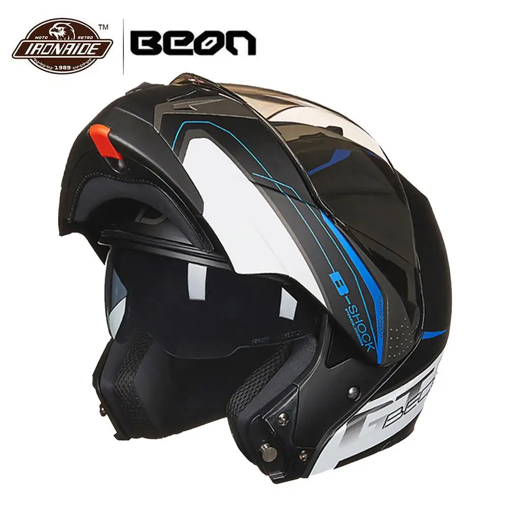 BEON шлем для мотокросса мотоциклетный Casco Moto rbike Capacete с двойным козырьком
