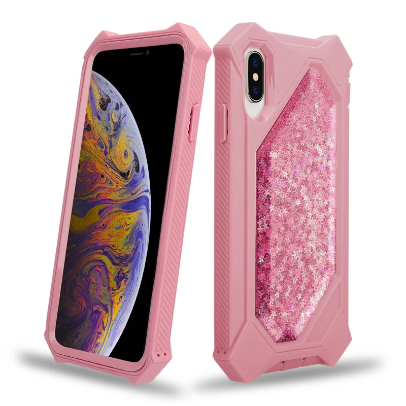 Грандевер зыбучий песок чехол для iPhone 7 Xs Max 6 8 Plus жесткий iphone X XR Блестящий с