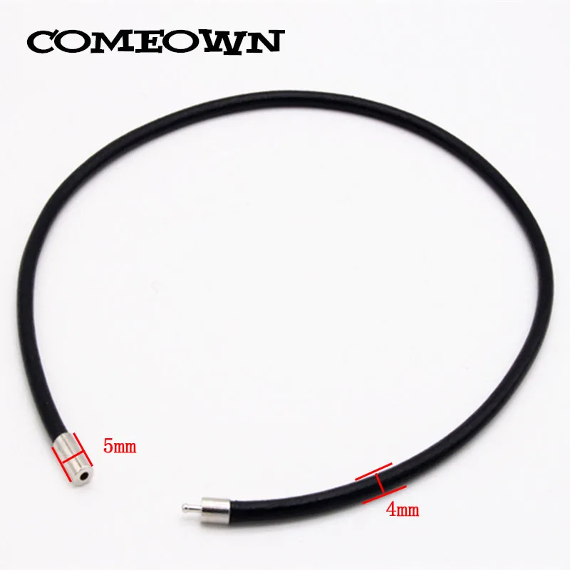 COMEOWN 10 шт. 4 мм (12-30 дюймов) черная пряжка кожаный шнур ожерелье для женщин сделай