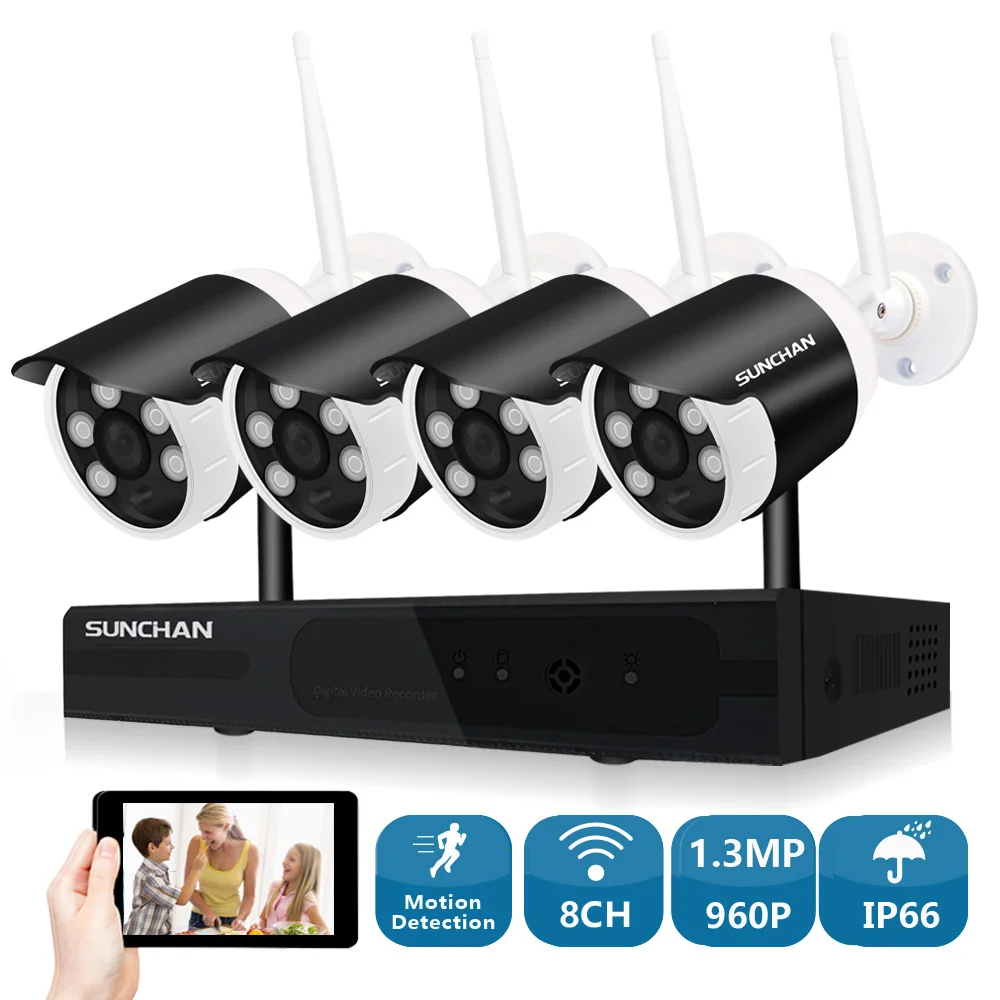 SUNCHAN 960 P HD Открытый ИК Ночное Видение дома наблюдения безопасности IP камера Wi Fi CCTV