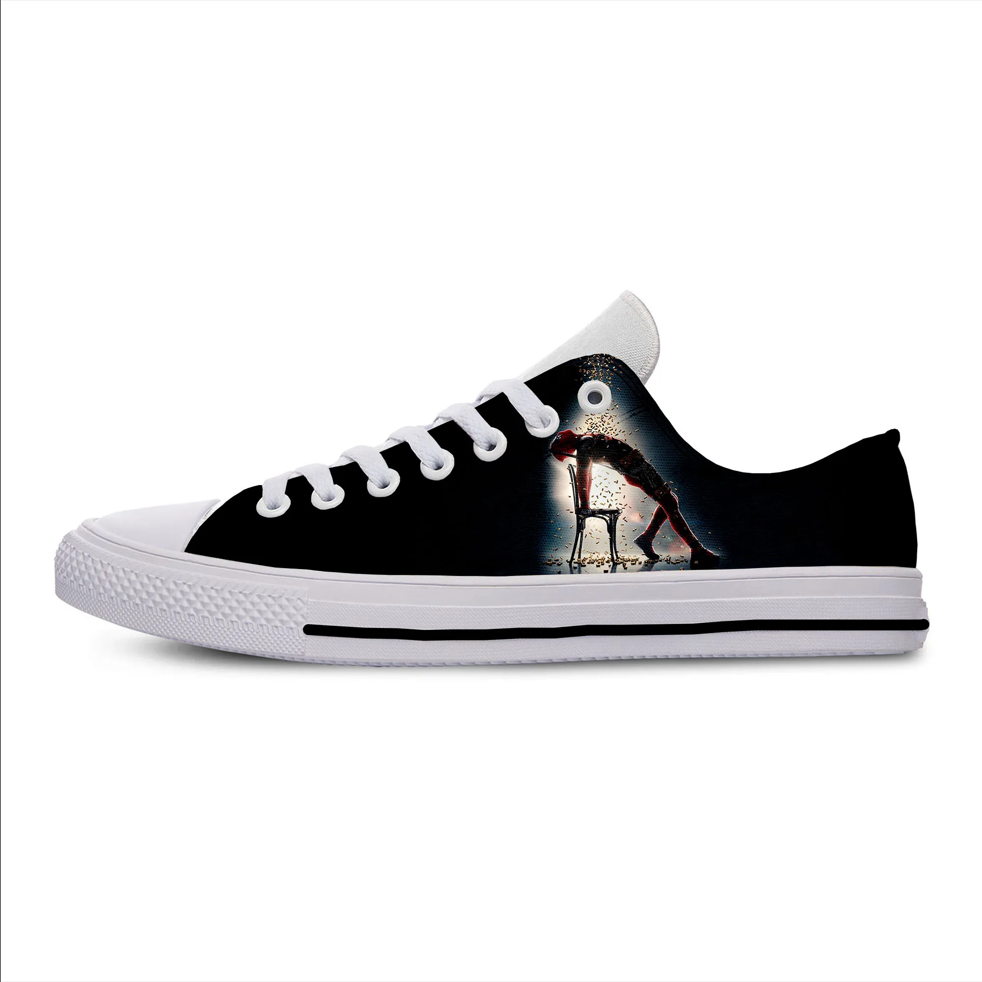 2019 Newest Arrive America Cartoon Anime Bad Guys Deadpool 3D Printed Lightweight Casual Shoes | Обувь