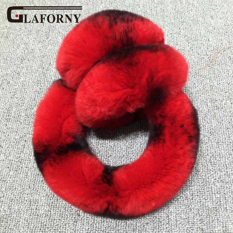 Glaforny 2018 новые высококачественные наушники унисекс Настоящий мех кролика женские