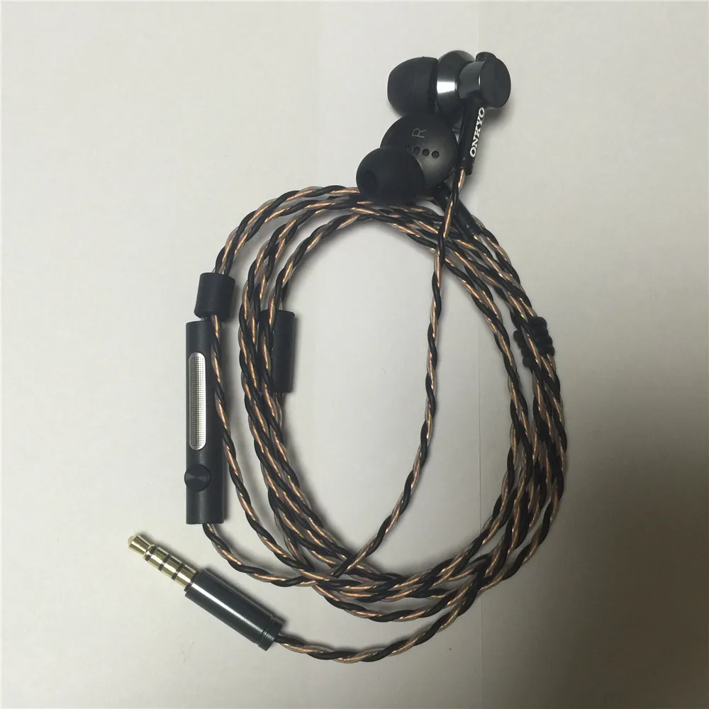 Оригинальные наушники вкладыши onyo E700M Hi Res с микрофоном без коробки Fi для