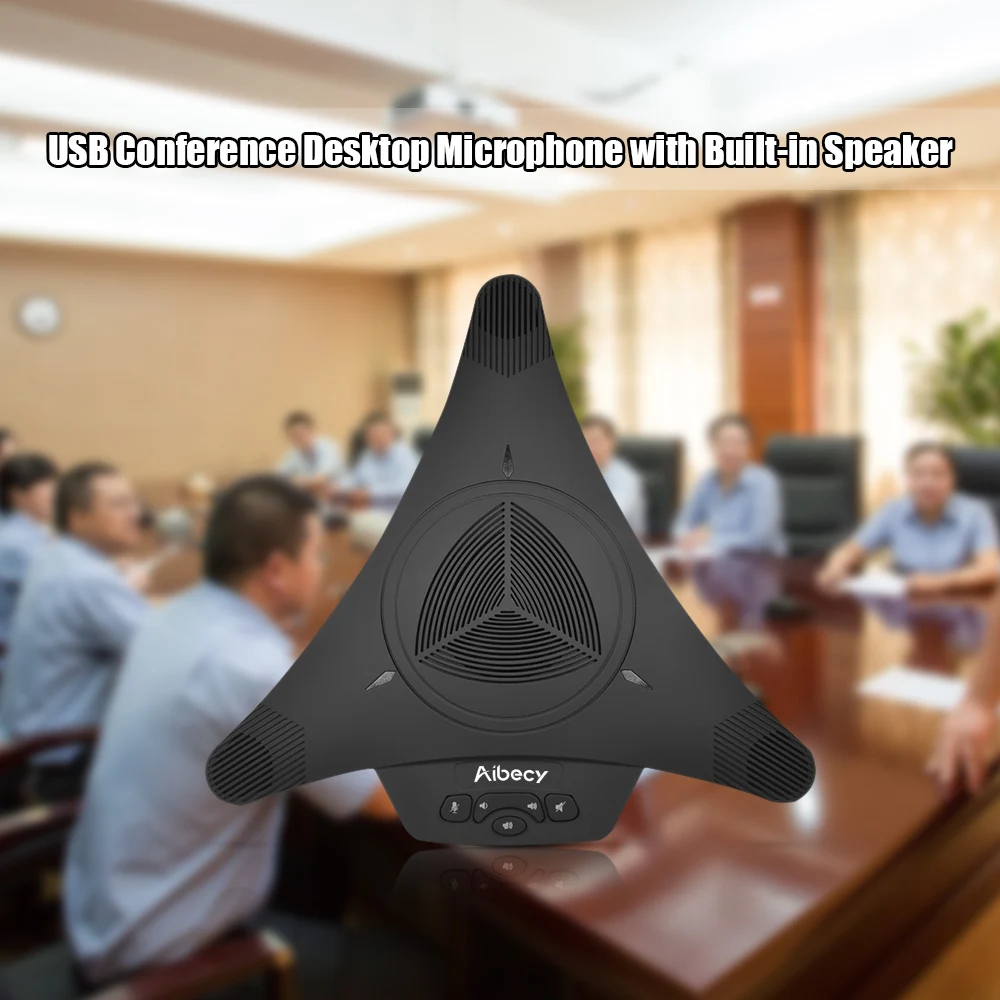 Aibecy Высокая мощность конференции всенаправленный конденсаторный микрофон