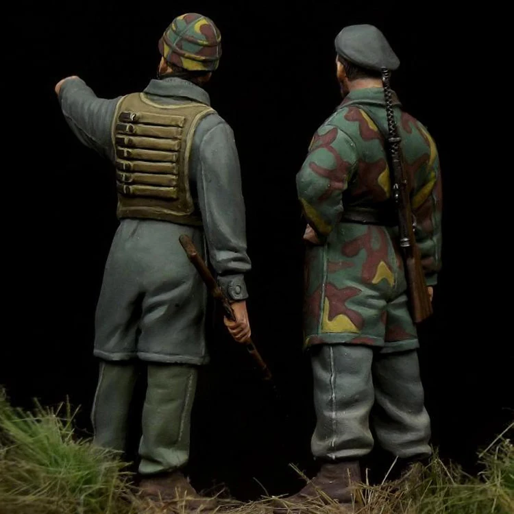 1/35 Italian Paratroopers 'Nembo Division' WW II Resin Model Soldier GK Military theme of WW2 Unassembled and unpainted kit | Игрушки