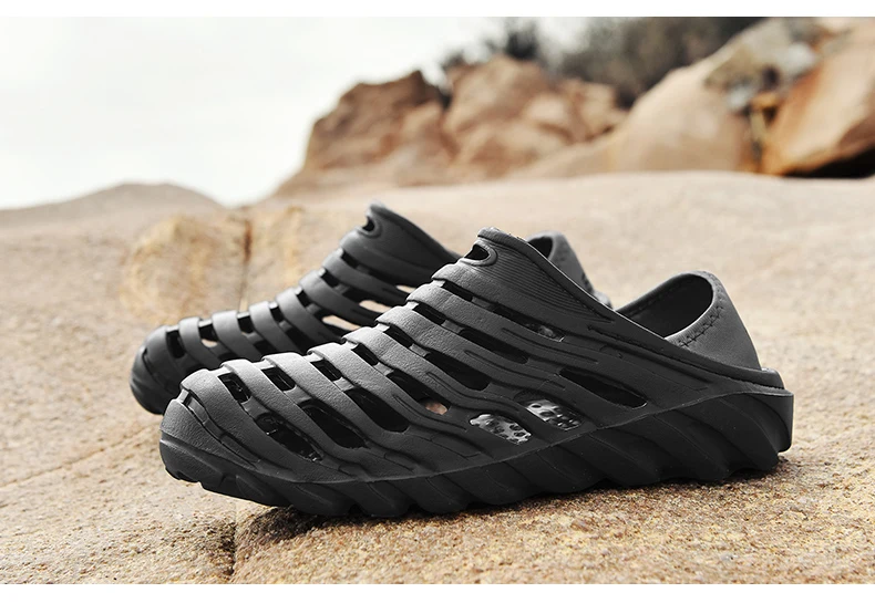 Мужская обувь с перфорацией; мужские сандалии; Sandalias; Летняя обувь; Sandalen; тапочки; Sandalet hombre Sandali Croc; Сабо; Новинка года