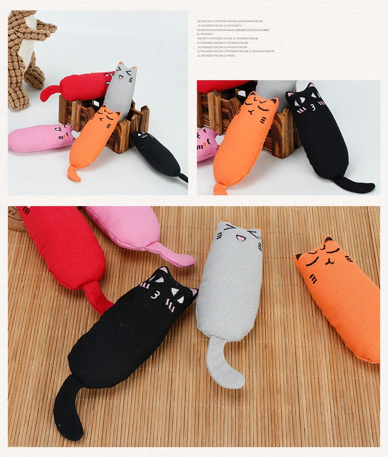 Кошка игрушка Зубы шлифовальные кошачьи игрушки в декорированном мешковиной