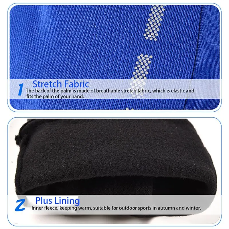 Cycling Gloves 2 Cut Elastic Thermal Anti-slip Glove Accessories For Fishing Riding Protective Glove