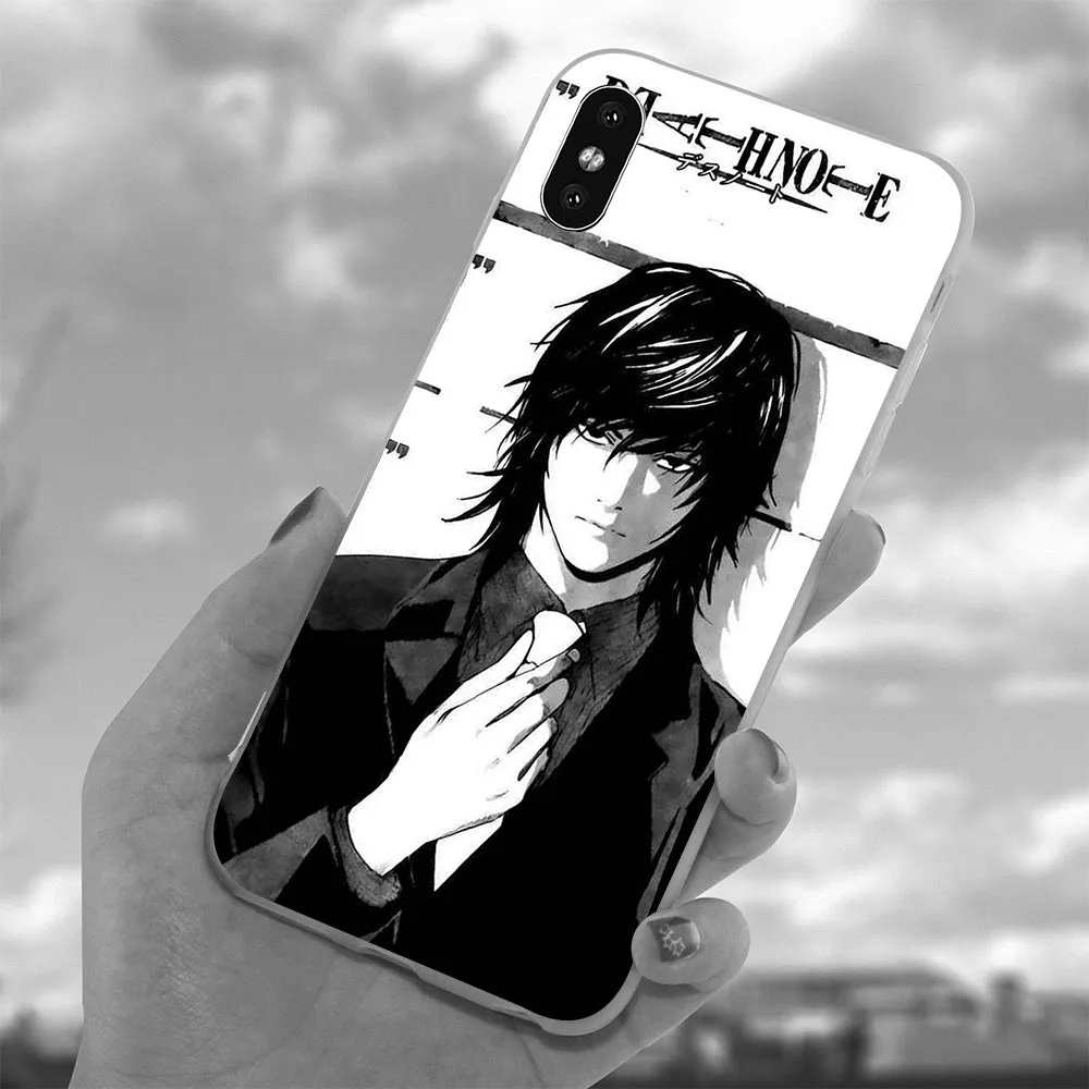Мягкий силиконовый чехол из ТПУ для iPhone Xs с японским аниме Death Note|Бамперы| |