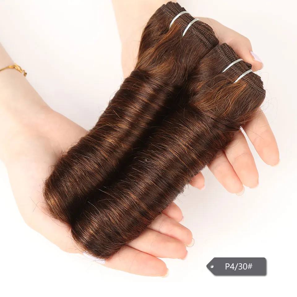 Sleek трессы бразильские человеческие волосы Remy в пучках 1 шт. Голливуд волна волос Цвет F4/30 P1B/30 P4/27 P4/30 P6/27 пучки волос