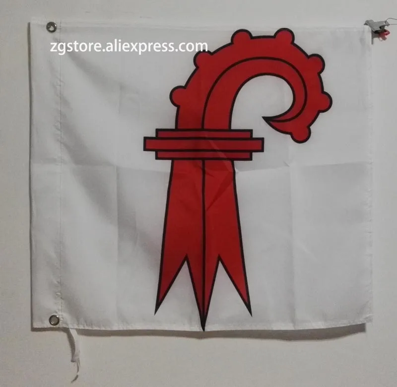 

Флаг кантона Базельской страны флаг 3x3 фута 90x90 см Баннер латунные металлические отверстия