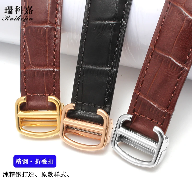 Подходит для Cartier ремень мужской кожаный Танк Лондон solo карточный календарь