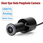 Новая мини аналоговая CVBS 1000TVL дверной глазок с отверстием для глаз камера с углом обзора 170 градусов CCD Проводная Цветная видеокамера для двери