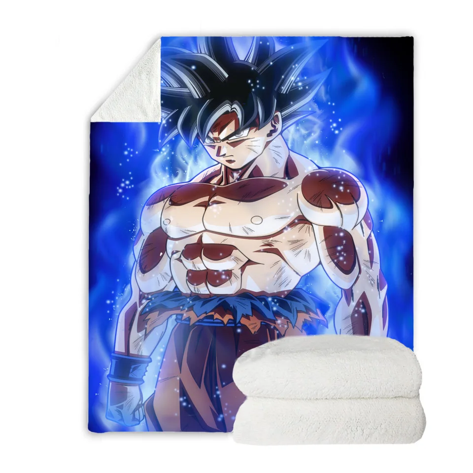 Dragon Ball пользовательские фланелевые флисовые одеяла Диван теплая кровать пледы одеяло для взрослых H малыш аниме пушистый взвешенный одеяло s 200 см - Цвет: 2