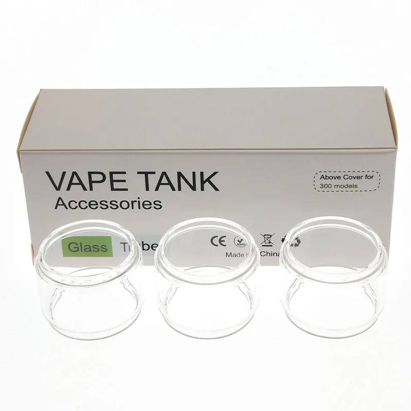 3 шт. Аутентичные Сменные стеклянные трубки для Augvape Merlin мини RTA 24 мм диаматор танк