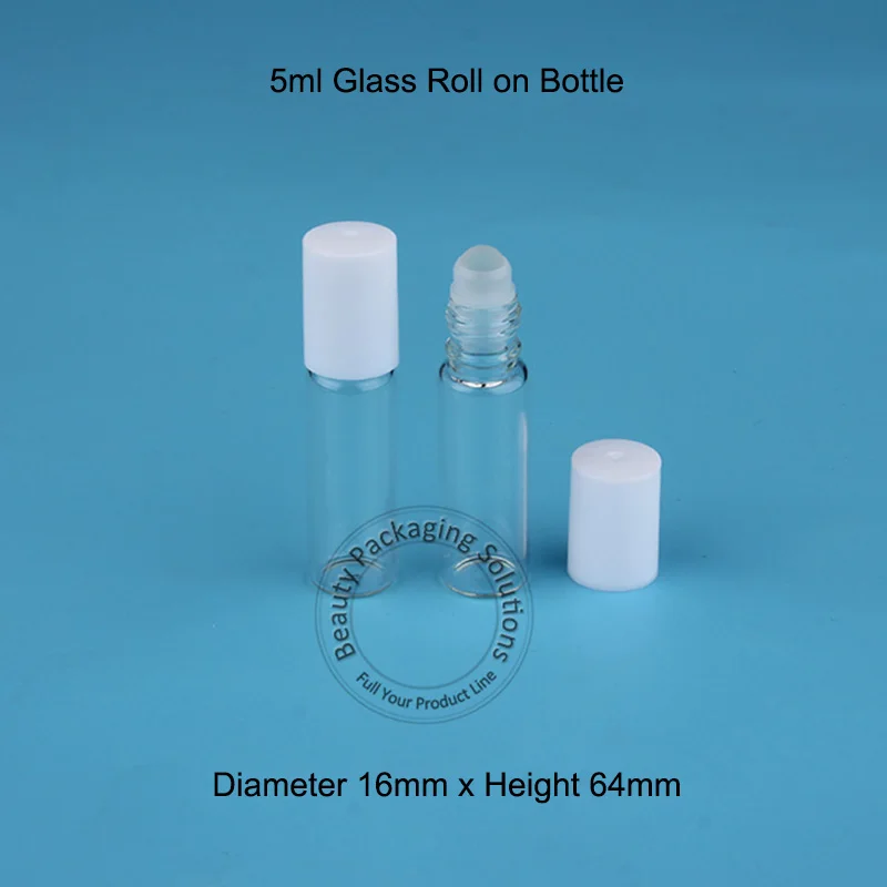 500 шт./лот оптовая продажа 5 мл стеклянный флакон для духов с эфирным маслом пустая