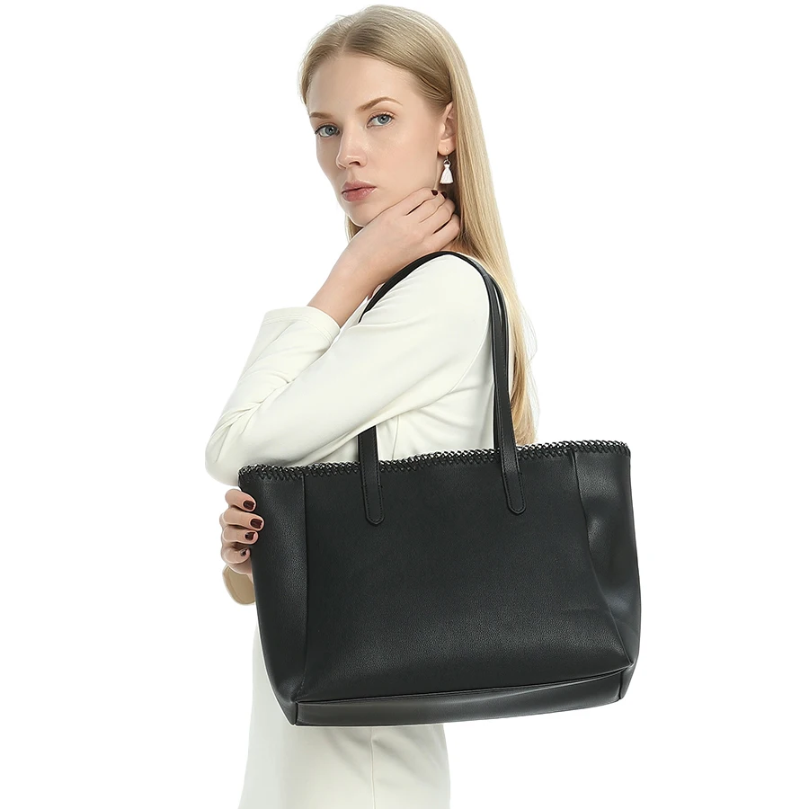Пояса из натуральной кожи Tote Сумки большой Для женщин Повседневное ноутбук сумка
