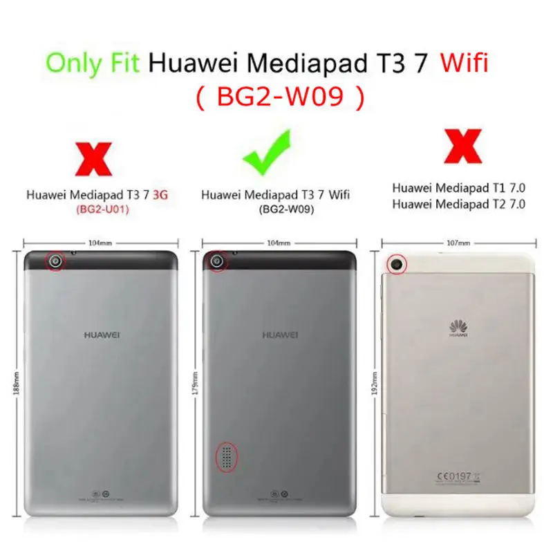 360 градусов вращающийся стенд из искусственной кожи чехол для huawei MediaPad T3 7 Wifi BG2-W09 7," планшет Funda чехол+ пленка+ ручка
