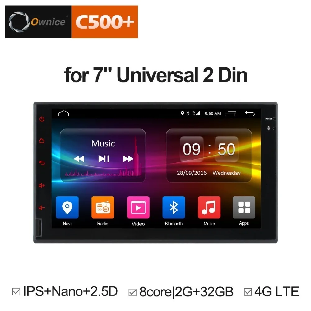 Ownice C500 G10 Octa 8 Core Android головное устройство Поддержка 4 аппарат не привязан к оператору сотовой связи сим сети автомобиля gps 2 din универсальный автомобильный Радио dvd мультимедиа плеер