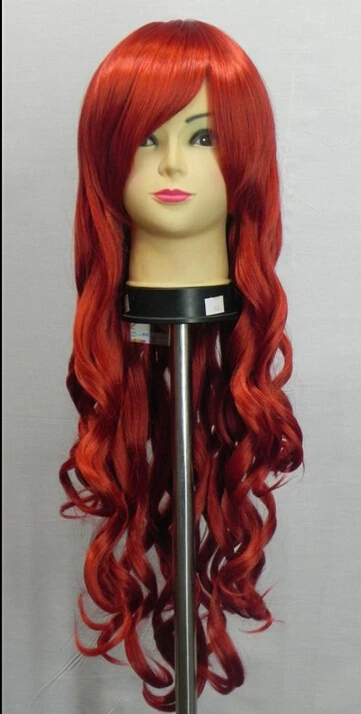 505 +++ новый длинные волнистые темно парик женщины красный косплей|wig women|wig bunwigs for