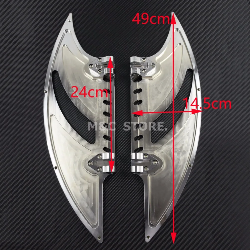 Хромированные подножки для водителей Harley Touring Street Glide Road King Dyna Softail FL моделей 1986-2015