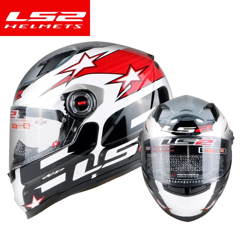 LS2 FF358 полный уход за кожей лица moto rcycle шлем Alex Barros moto cross racing casco moto capacete ls2 ECE утвержден - Цвет: White rhinoceros