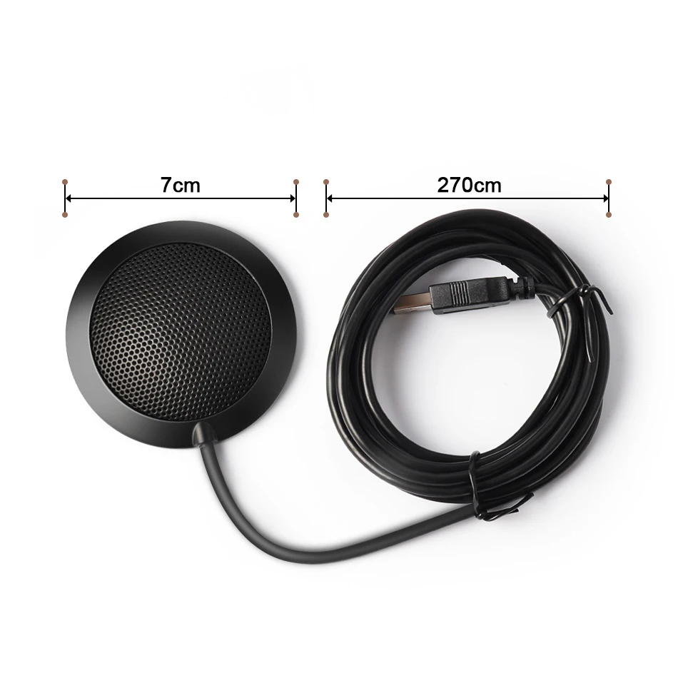 KEXU микрофон USB разъем всенаправленный Настольный Конференц зал + 9.6фт кабель для
