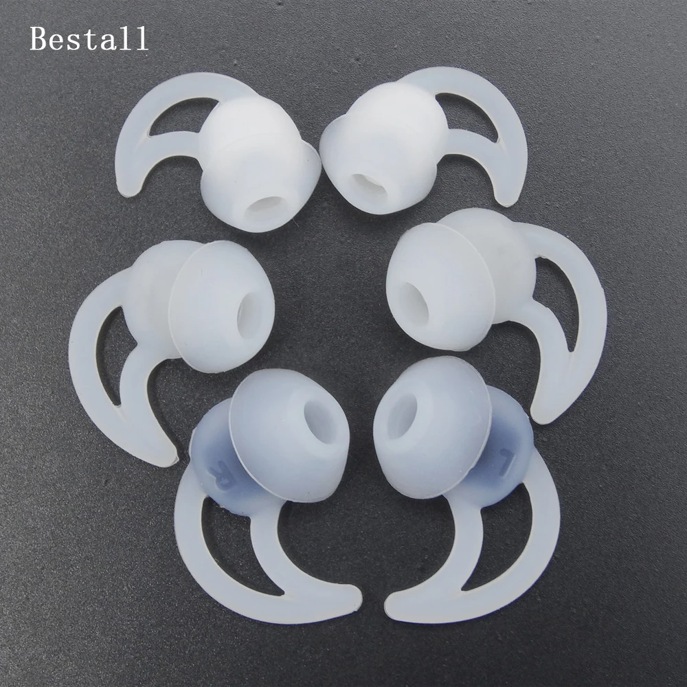Силиконовые сменные наушники Bestall 6 шт./3 пары (S M L) с шумоизоляцией силиконовые
