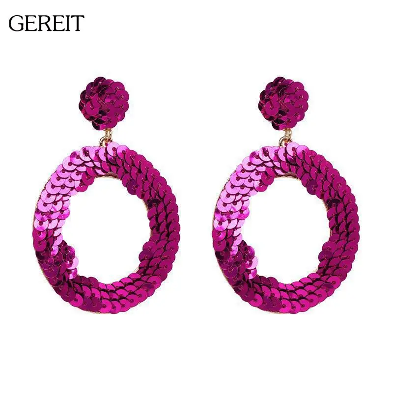 Модные Hyperbole большие Holllow круглые серьги висюльки для женщин эффектные