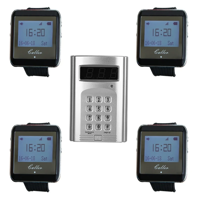 Беспроводной пейджер подставка система вызова официанта в отеле и ресторане 1