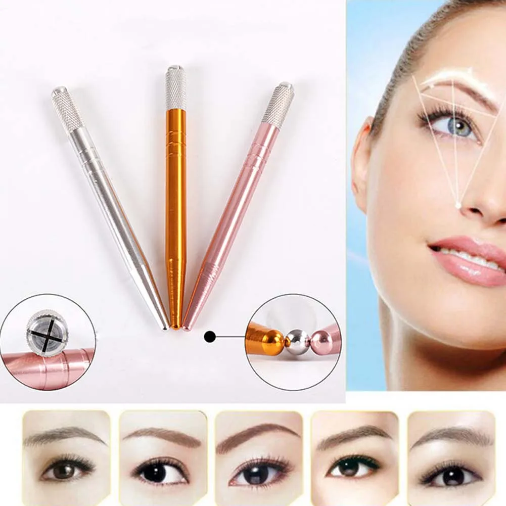1 шт. двуглавый Microblading аппарат для татуажа инструменты полу Перманентный макияж