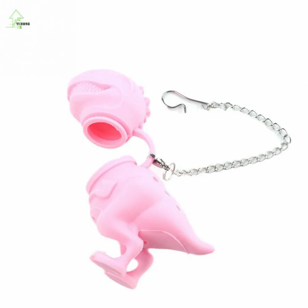 Yi Hong Силиконовые Динозавров заварки чая вкладыша Фильтр травяной фильтр