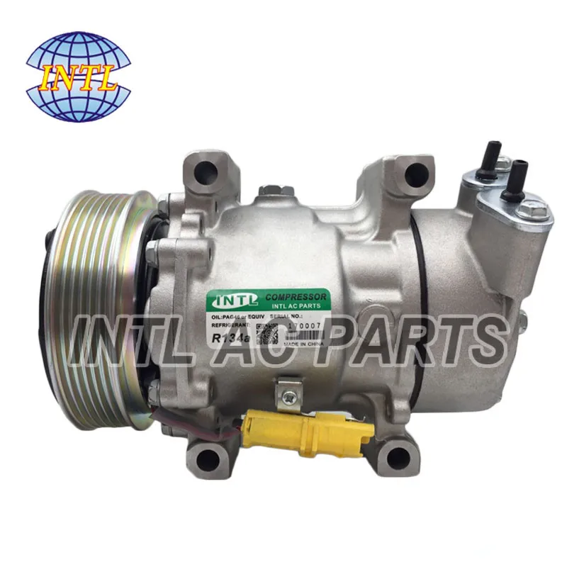 Sanden SD6V12 воздушный компрессор A/C для PEUGEOT 206 307 PARTNER 9646273880 9639078180 9646273380 9655191580 9655191680
