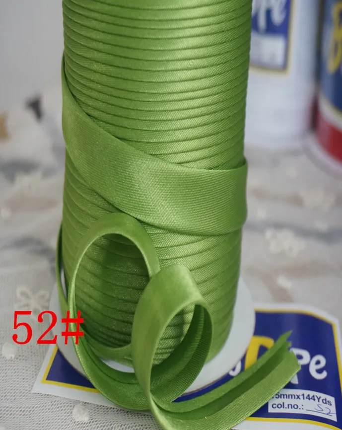 Col No.52 5/"(15 мм) X25Yards/карта атласная косая лента, AW бренд ручной работы для пошив одежды «сделай сам» и обрезки - Цвет: Col No.52