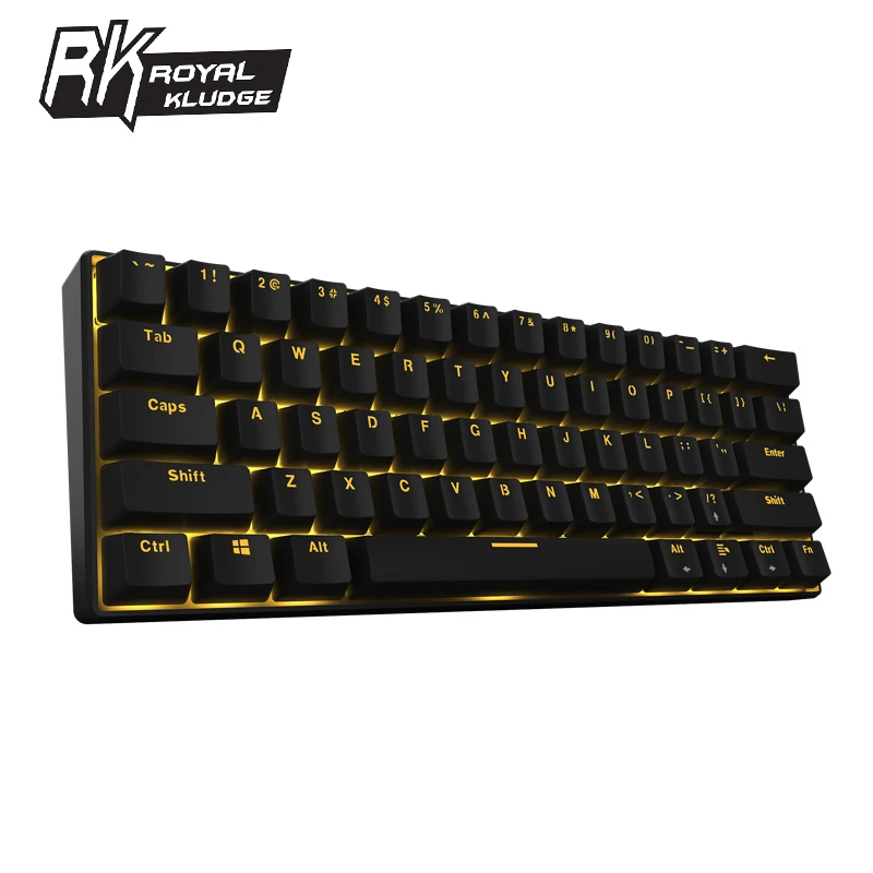 Royal Kludge RK61 эргономичная клавиатура Bluetooth двойной режим 60% RGB светильник Механическая игровая клавиатура для ноутбука планшета