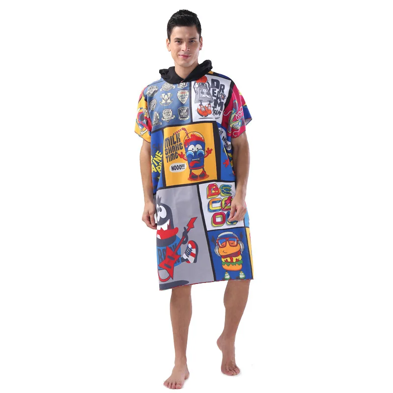 Быстросохнущий банный халат для женщин и мужчин взрослых пляжные полотенца с