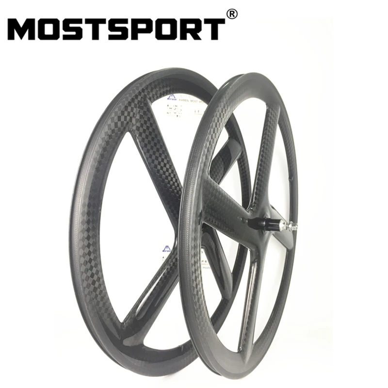MOSTSPORT 700C Clincher Four карбоновые колеса со спицами для фиксированной