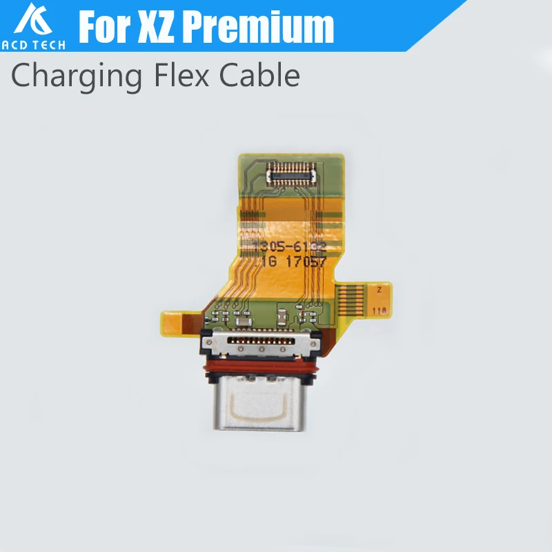 USB разъем type-c зарядное устройство зарядный порт гибкий кабель для sony Xperia XZ Premium XZP G8142 Быстрая