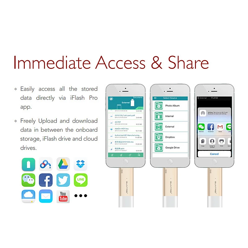 Suntrsi USB3.0 lightning pendrive 32 Гб 64 128 ГБ для iPhone 6/6 s/7/8/8 plus высокоскоростной MFI USB флеш