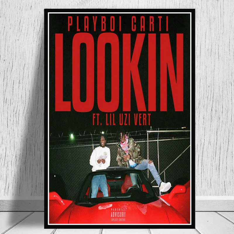 Печатный постер Картина на холсте Lil Uzi Vert Luv Is Rage Rapper музыкальный альбом в стиле