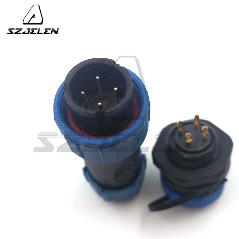 SP17 тип 4 контактный провод разъем и розетка водонепроницаемый Электрический для