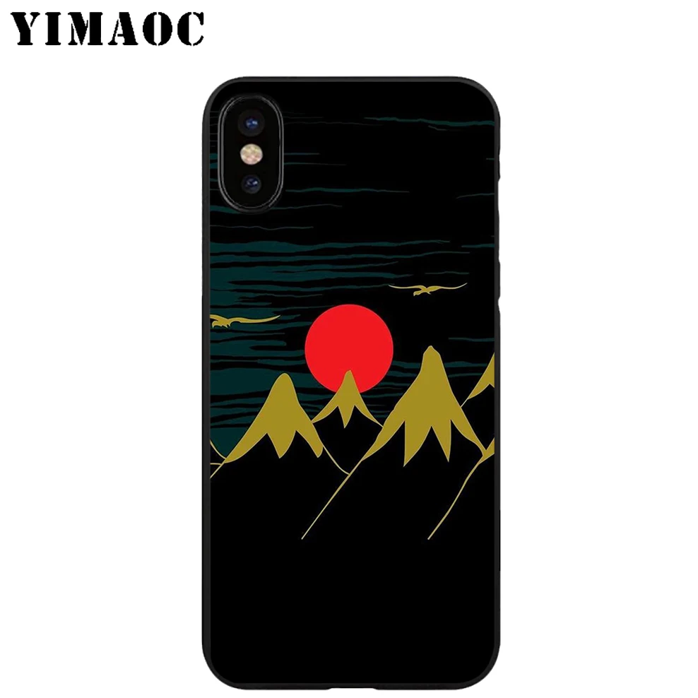 YIMAOC Rick Joker Abstract Cool Soft TPU Black Silicone Case for iPhone X or 10 8 7 6 6S Plus 5 5S SE Xr Xs Max |